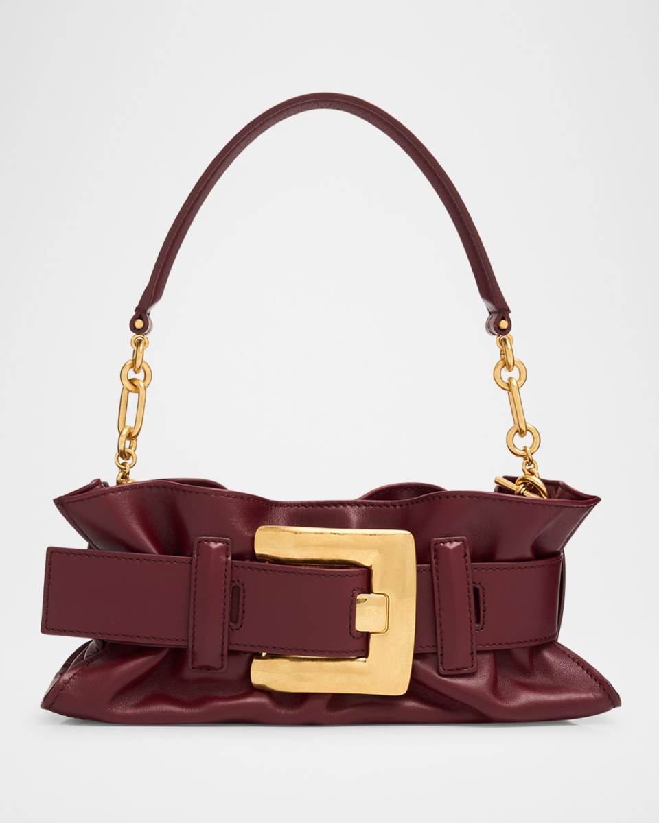 Anthem Mini Belted Leather Shoulder Bag